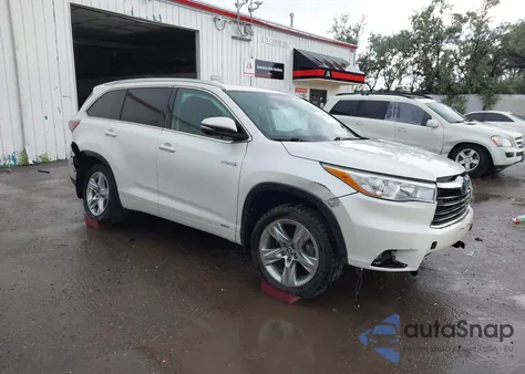 2016 Toyota Highlander Hybrid Limited z USA, uszkodzony, nr VIN 5TDDCRFH5GS015787